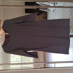 Hannah Anderson navy white stripe dress Small